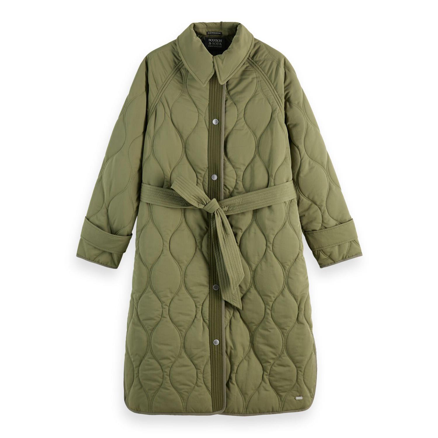 Scotch & Soda Long Onion Quilted Coat